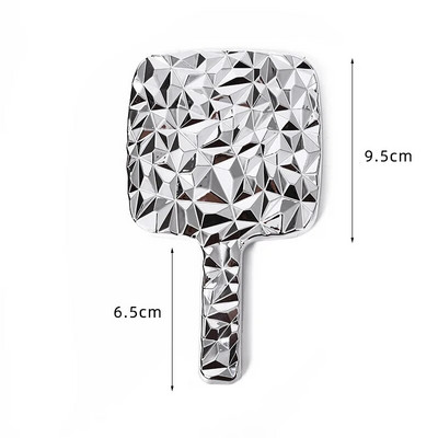 Ins Liquid Shape Square Mirror Mini Rokā turams galddatora kosmētikas kosmētikas spogulis ceļojumu metālisks pārnēsājams skaistumkopšanas spogulis rokassomiņai