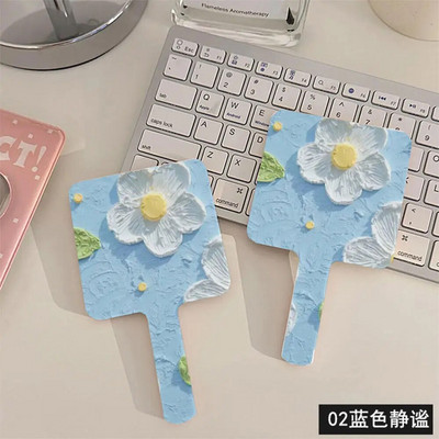 Ins Liquid Shape Square Mirror Mini Rokā turams galddatora kosmētikas kosmētikas spogulis ceļojumu metālisks pārnēsājams skaistumkopšanas spogulis rokassomiņai