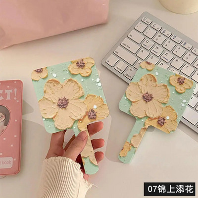 Ins Liquid Shape Square Mirror Mini Rokā turams galddatora kosmētikas kosmētikas spogulis ceļojumu metālisks pārnēsājams skaistumkopšanas spogulis rokassomiņai