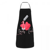 Unisex mados nagų lakas su antkrūtiniu prijuostė suaugusiems moterims vyrams virėjos staliukų virtuvės virtuvės nagų manikiūras Techninis dažymas