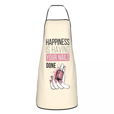 Unisex mados nagų lakas su antkrūtiniu prijuostė suaugusiems moterims vyrams virėjos staliukų virtuvės virtuvės nagų manikiūras Techninis dažymas