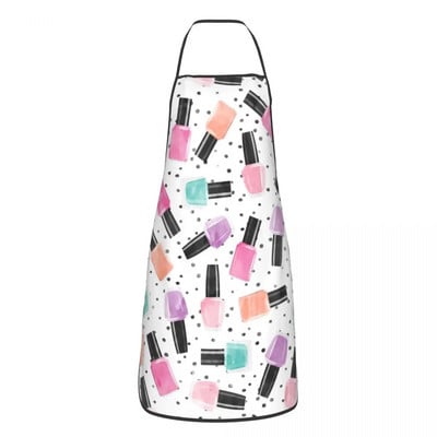 Unisex mados nagų lakas su antkrūtiniu prijuostė suaugusiems moterims vyrams virėjos staliukų virtuvės virtuvės nagų manikiūras Techninis dažymas