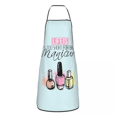 Unisex mados nagų lakas su antkrūtiniu prijuostė suaugusiems moterims vyrams virėjos staliukų virtuvės virtuvės nagų manikiūras Techninis dažymas