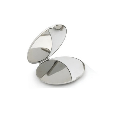1 τμχ Φορητός γυναικείος καθρέφτης μακιγιάζ από ανοξείδωτο ατσάλι Τσέπη χειρός διπλωμένος καθρέφτης καλλυντικού μακιγιάζ Μικρός, διάφορα σχήματα