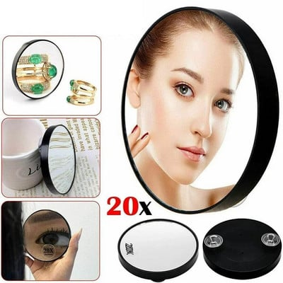 10X/20X/30X Magnifying Mirror Round Makeup Mirror With Two Suction Cups Remove Acne pores Cosmetics Tool