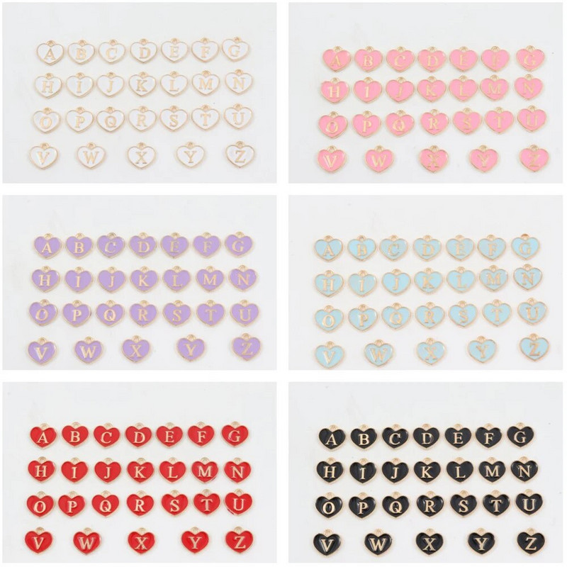 2023 m. nauja madinga spalvinga širdelė AZ raidžių apyrankė moterims klasikinė nerūdijančio plieno grandinės apyrankė moterims papuošalų dovana