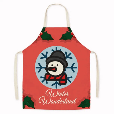 Γελοιογραφία Gingerbread Man Ποδιά Χριστουγεννιάτικη Διακόσμηση Ποδιά για Ενήλικες Κουζίνα Μαγειρική Αξεσουάρ Καθαρισμός Παιδικές Σαλιάρες