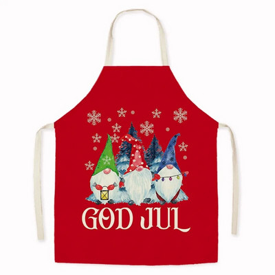 Γελοιογραφία Gingerbread Man Ποδιά Χριστουγεννιάτικη Διακόσμηση Ποδιά για Ενήλικες Κουζίνα Μαγειρική Αξεσουάρ Καθαρισμός Παιδικές Σαλιάρες