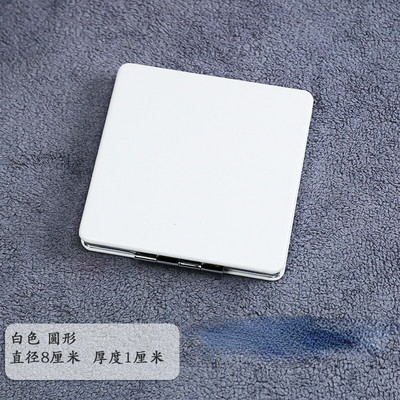 Mini PU kosmētikas spogulis, palielināms salokāms dubultkabatas mazs kosmētikas spogulis ceļojumu skaistumkopšanas kosmētikas rīkam