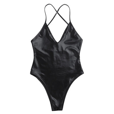 Jednodijelna klupska odjeća za ples na šipci, zgodne dame, kožne naramenice za odrasle, monokini uz triko, uski ženski bodi