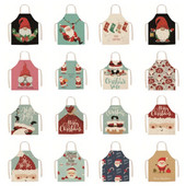 Kalėdų tėvas ir vaikas Virtuvė Maisto gaminimo prijuostė Be rankovių Važiavimas dviračiu Vaikai Namai Seilinukas ir alyvuota prijuostė