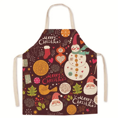 Kalėdų tėvas ir vaikas Virtuvė Maisto gaminimo prijuostė Be rankovių Važiavimas dviračiu Vaikai Namai Seilinukas ir alyvuota prijuostė