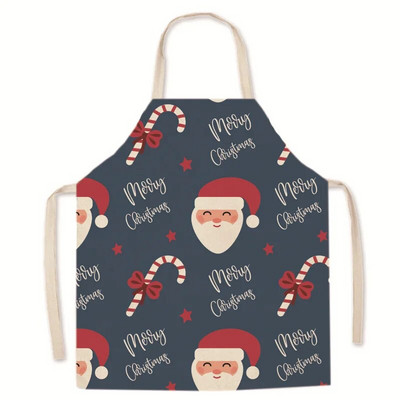 Kalėdų tėvas ir vaikas Virtuvė Maisto gaminimo prijuostė Be rankovių Važiavimas dviračiu Vaikai Namai Seilinukas ir alyvuota prijuostė