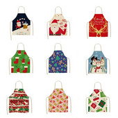 Jauna karikatūra Ziemassvētku apdruka bez piedurknēm Mājas ūdensizturīgs virtuve bez piedurknēm putekļu necaurlaidīgs ūdensizturīgs priekšauts Jaungada dāvana