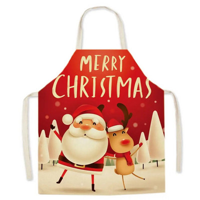 1 ΤΕΜ 55*68cm Χριστουγεννιάτικη Ποδιά Καθαρισμού Έντυπη Ποδιά Βαμβακερή Σαλιάρες για Ενήλικες Coffee Pinafore Ποδιά κουζίνας για το σπίτι