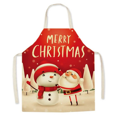 1 ΤΕΜ 55*68cm Χριστουγεννιάτικη Ποδιά Καθαρισμού Έντυπη Ποδιά Βαμβακερή Σαλιάρες για Ενήλικες Coffee Pinafore Ποδιά κουζίνας για το σπίτι