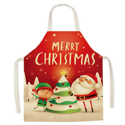 1 ΤΕΜ 55*68cm Χριστουγεννιάτικη Ποδιά Καθαρισμού Έντυπη Ποδιά Βαμβακερή Σαλιάρες για Ενήλικες Coffee Pinafore Ποδιά κουζίνας για το σπίτι