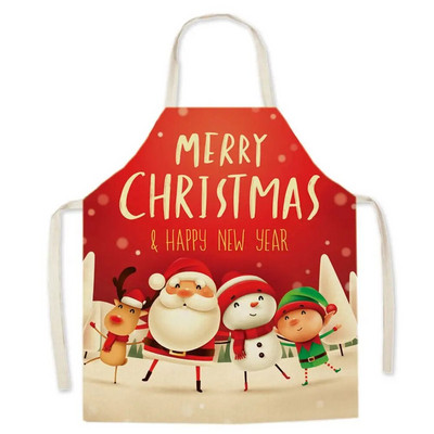 1 ΤΕΜ 55*68cm Χριστουγεννιάτικη Ποδιά Καθαρισμού Έντυπη Ποδιά Βαμβακερή Σαλιάρες για Ενήλικες Coffee Pinafore Ποδιά κουζίνας για το σπίτι