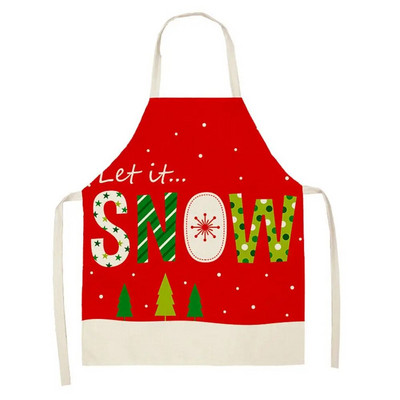 1 ΤΕΜ 55*68cm Χριστουγεννιάτικη Ποδιά Καθαρισμού Έντυπη Ποδιά Βαμβακερή Σαλιάρες για Ενήλικες Coffee Pinafore Ποδιά κουζίνας για το σπίτι