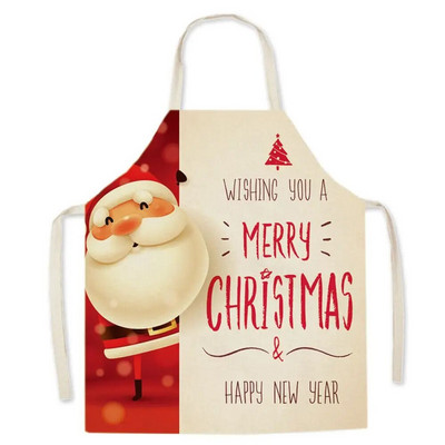1 ΤΕΜ 55*68cm Χριστουγεννιάτικη Ποδιά Καθαρισμού Έντυπη Ποδιά Βαμβακερή Σαλιάρες για Ενήλικες Coffee Pinafore Ποδιά κουζίνας για το σπίτι