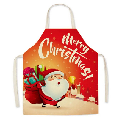 1 ΤΕΜ 55*68cm Χριστουγεννιάτικη Ποδιά Καθαρισμού Έντυπη Ποδιά Βαμβακερή Σαλιάρες για Ενήλικες Coffee Pinafore Ποδιά κουζίνας για το σπίτι
