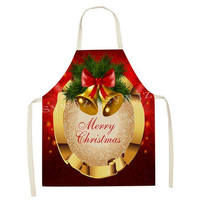 2024. gada Ziemassvētku lina priekšauts Zaļš pleds Ziemassvētku eglītes Vakariņu rotājums Mājas Virtuve Ēdienu gatavošana Cepšana Prettraipu priekšauts Pieaugušajiem