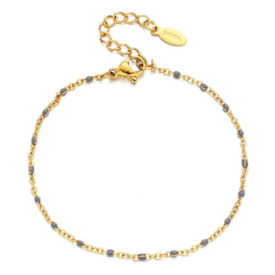 ZMZY franču dizains apzeltītas ķēdes krelles pilienu eļļas ķēdes rokassprādzes nerūsējošā tērauda rotaslietas aksesuāri