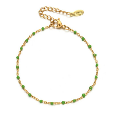 ZMZY franču dizains apzeltītas ķēdes krelles pilienu eļļas ķēdes rokassprādzes nerūsējošā tērauda rotaslietas aksesuāri