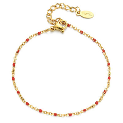 ZMZY franču dizains apzeltītas ķēdes krelles pilienu eļļas ķēdes rokassprādzes nerūsējošā tērauda rotaslietas aksesuāri