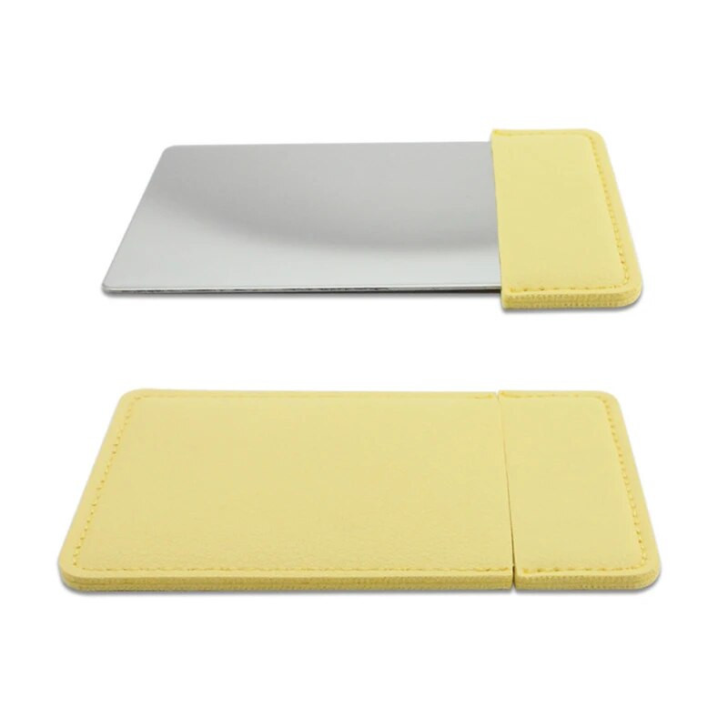 Ултратънко огледало за грим Косметично огледало Козметично 7 цвята Правоъгълник с джоб за грим Сгъваеми компактни сгъваеми огледала за грим