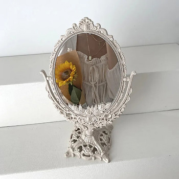 Nordic Makeup Mirror Ins Vintage Διακοσμητικός Καθρέφτης Πλαστικός Καλλυντικός Καθρέφτης Δωματίου Διακόσμηση σπιτιού Espejos Decorativos Εργαλεία ομορφιάς 1τμχ