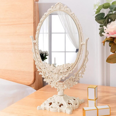Nordic Makeup Mirror Ins Vintage Dekoratiivpeegel Plastikust Kosmeetika Peeglituba Kodukaunistused Espejos Decorativos Ilutööriistad 1tk
