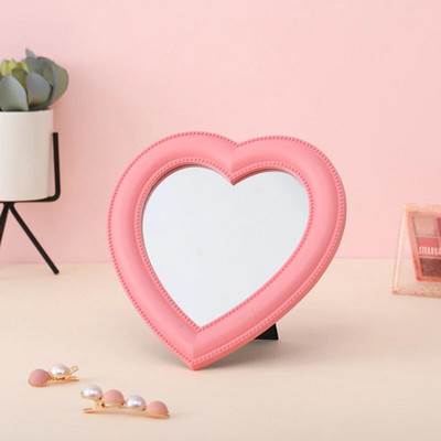 Szívtükör Kozmetikai Tükör Dekoratív Tükör Lány Szív Diák kollégiumi Tükör Lakberendezés Nappali Dekoráció Fali dekoráció