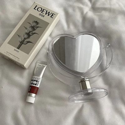 Ins grozāms divpusējs spogulis 360 grādos grozāms darbvirsmas kosmētikas spogulis var stāvēt Galds kompakts spogulis kosmētikas spogulis korejiešu