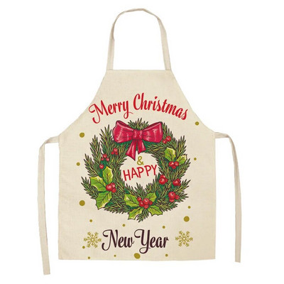 1 kom. Božićne kuhinjske pregače za žene Božićne ukrasne pregače za djecu Odrasle Žene Muškarci Pregača za večeru Kuhanje
