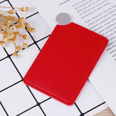 1 db rozsdamentes acél kozmetikai tükör, törhetetlen, hordozható utazási törésálló sminktükör hordhüvellyel, születésnapi ajándék