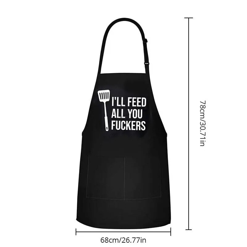 1vnt juoda prijuostė su didele kišene, skirta apsaugoti maisto higieną ir drabužius nuo užteršimo gaminant maistą virtuvėje