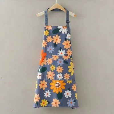 Moodsad koduköök vee- ja õlikindlad tööriided naiste hingav saastumisvastane Jaapani puuvillane vööpõll