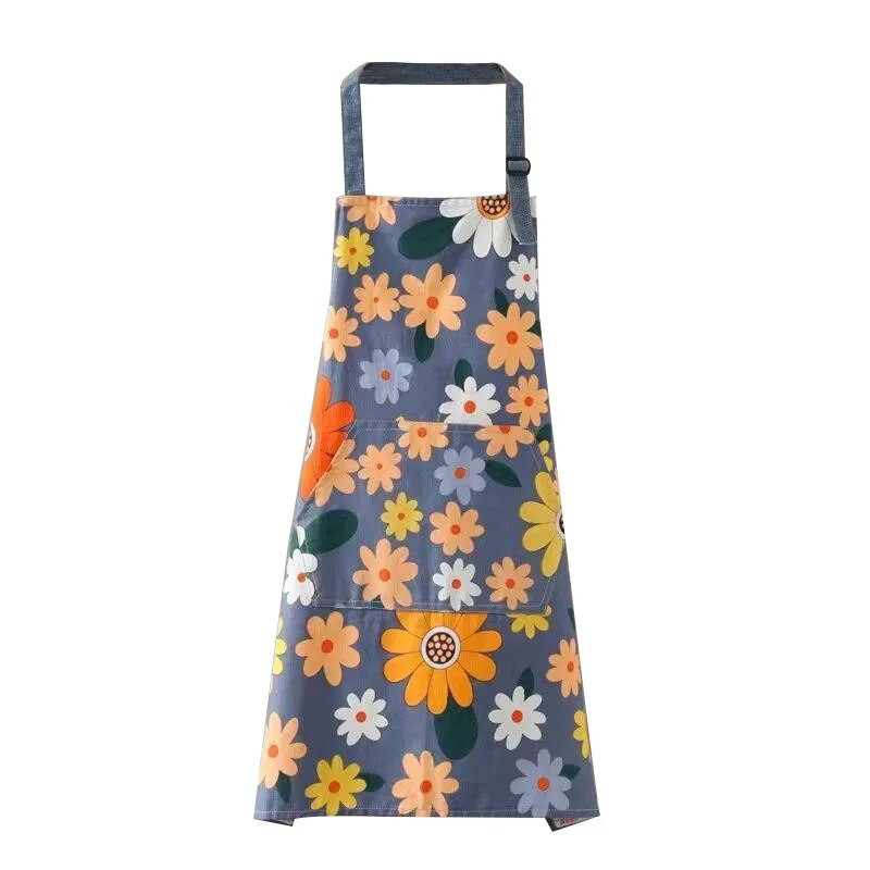 Moodsad koduköök vee- ja õlikindlad tööriided naiste hingav saastumisvastane Jaapani puuvillane vööpõll