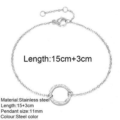 moteriška apyrankė nerūdijančio plieno grandinėlė Moteriška apyrankė Dovanos Didmeninė prekyba Papuošalai Išsivežimas Neblunka nealergiškas