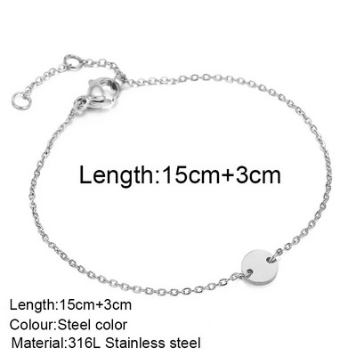 moteriška apyrankė nerūdijančio plieno grandinėlė Moteriška apyrankė Dovanos Didmeninė prekyba Papuošalai Išsivežimas Neblunka nealergiškas