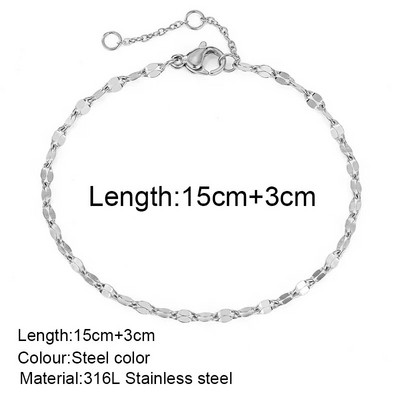 moteriška apyrankė nerūdijančio plieno grandinėlė Moteriška apyrankė Dovanos Didmeninė prekyba Papuošalai Išsivežimas Neblunka nealergiškas