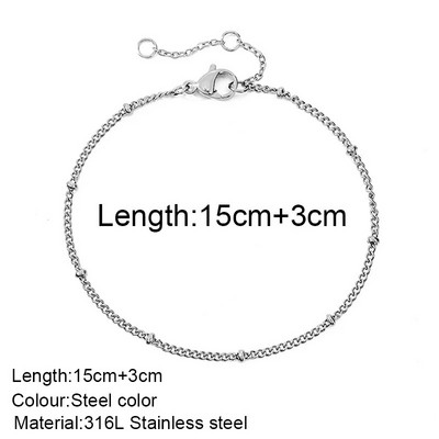 moteriška apyrankė nerūdijančio plieno grandinėlė Moteriška apyrankė Dovanos Didmeninė prekyba Papuošalai Išsivežimas Neblunka nealergiškas