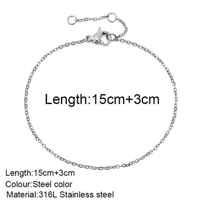 moteriška apyrankė nerūdijančio plieno grandinėlė Moteriška apyrankė Dovanos Didmeninė prekyba Papuošalai Išsivežimas Neblunka nealergiškas