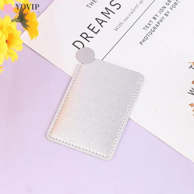 Pārnēsājams mini nerūsējošā tērauda nesalaužams grima kabatas spogulis kosmētikas spogulis jauks grima rokas kabatas spogulis