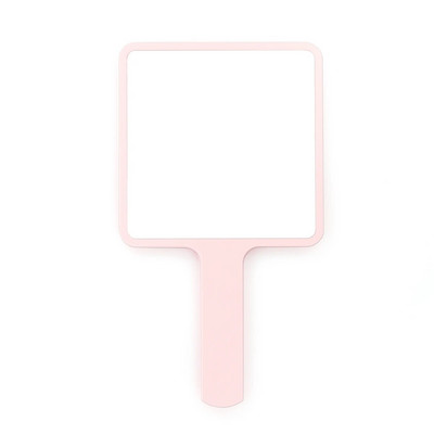 Autumnfish liels kosmētikas spogulis Rokā turams kosmētikas spogulis balts rozā HD kosmētikas spogulis Ērts pārnēsājams vienkāršs dizains