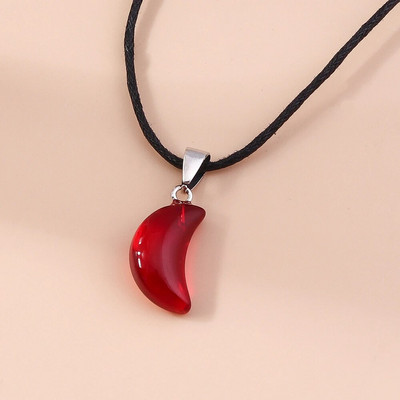 Естествен камък Кварц Лапис Опал Аметист Розов кристален камък Шестоъгълна колона Висулка Колиета Кожена верига Bullet Колие