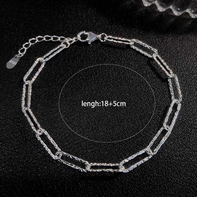 Populāra dzirkstoša kaklarota sievietēm, atslēgas kaula ķēde, sudraba krāsa, modes rotaslietas kāzu ballītei dzimšanas dienas dāvana