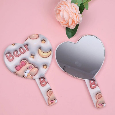 Ins Liquid Shape Square Mirror Mini rankinis kosmetinis veidrodis makiažo veidrodis Kelioninis nešiojamas grožio veidrodis