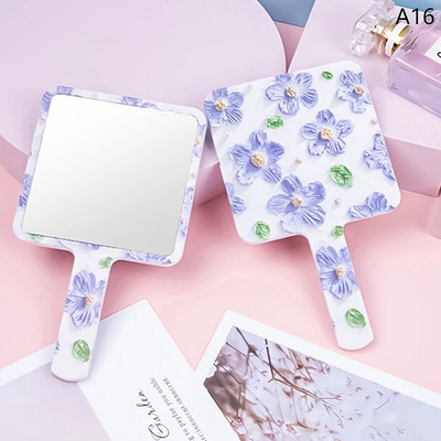 Ins Liquid Shape Square Mirror Mini rankinis kosmetinis veidrodis makiažo veidrodis Kelioninis nešiojamas grožio veidrodis